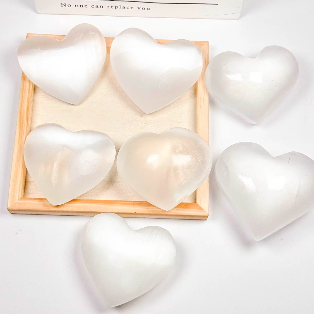 Selenite Crystal Heart